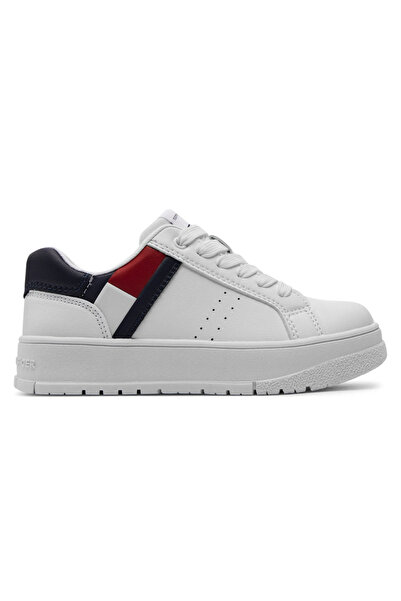 Tommy Hilfiger Teniși cu șireturi Pantofi Sport Flag cu croială joasă