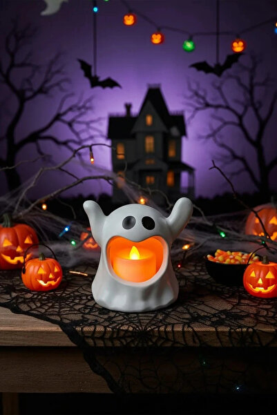Miniso Halloween Çığlık Atan Hayalet Masa Süsü Işıklı