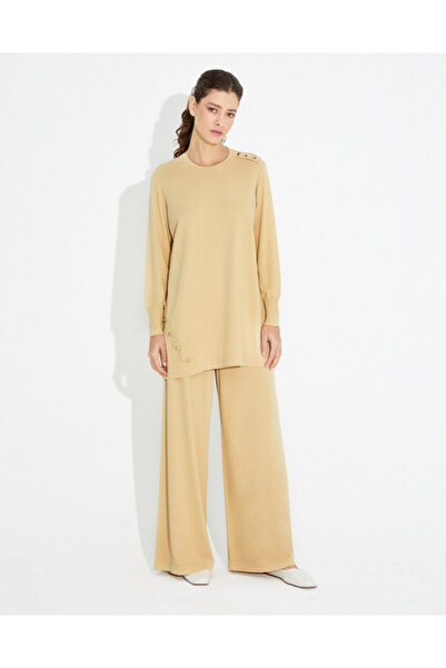 MISS DALIDA T23Y-7001 Bol Paça Triko Pantolon 1390-YELLOW