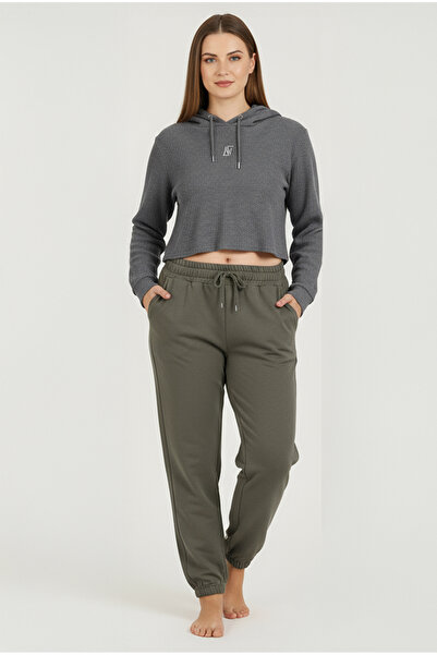 Bravie Φούτερ Jogger Plus Size Πράσινο 2017