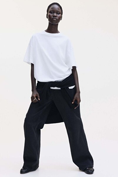 H&M تي شيرت كبير الحجم