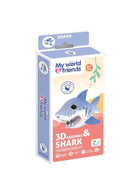 My World & Friends لغز فرس النهر ثلاثي الأبعاد "القرش"