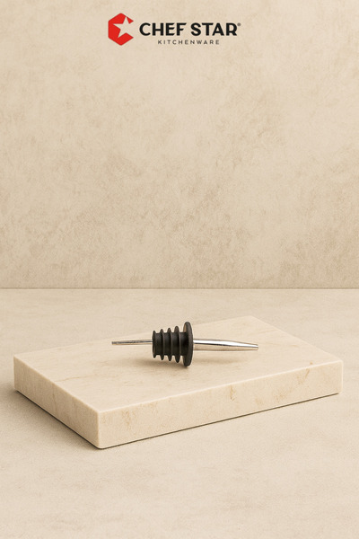 Chefstar PASLANMAZ ÇELİK YAĞDANLIK TIPASI – SIZDIRMAZ SİLİKONLU ŞİŞE AĞZI APA...