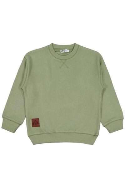 Civil Boys Karyoka Stitched Sweatshirt for Ages 6-9 - Khaki for Ages 7-8