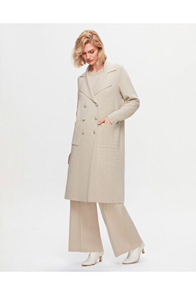 MISS DALIDA Krvaze Kesim Triko Bej Hırka