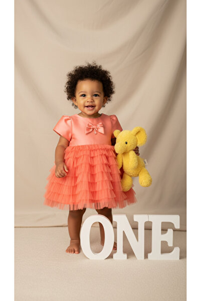 Jolanda Fiyonklu Tütü Bebek Elbise/ Kız Bebek Özel Gün & Doğum Günü Elbisesi