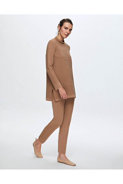 MISS DALIDA T24K-6013 Yarım Balıkçı Tunik COMO-CAREMEL