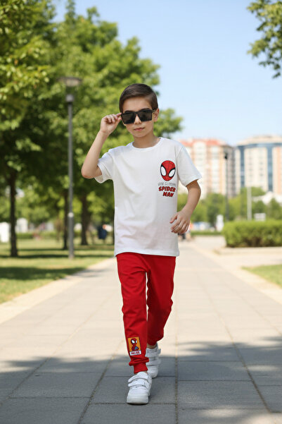 İsobel Kids Cartoon Printed 100% Cotton Boys Tracksuit Set |   Soft Texture