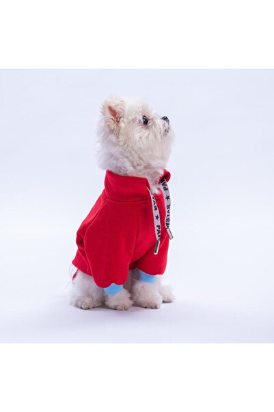 Pawstar Kırmızı Seattle Storm Good Energy Nakışlı Köpek Sweati Köpek Kıyafeti Kedi Kıyafeti