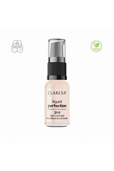 Claresa Foundation 2-in-1 Liquid Perfection, No. 101, 18g