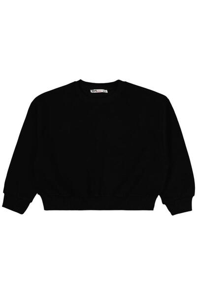 Civil Girls Plain 6-9 Years Old Sweatshirt - Black7-8 Years Old