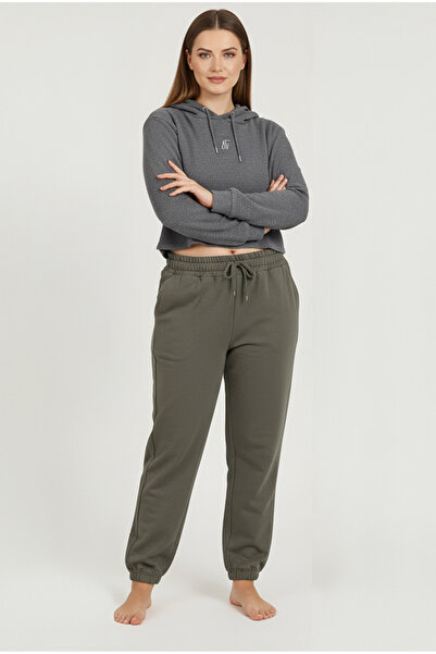 Bravie Φούτερ Jogger Plus Size Πράσινο 2017