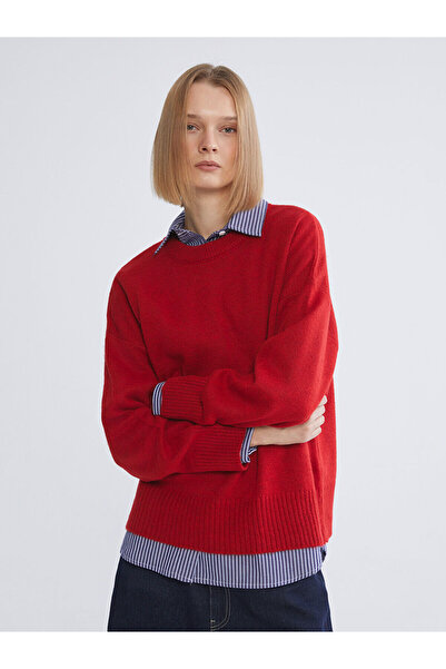 LC Waikiki Azestrend New Season Crew Neck Oversized Women's Knitwear Sweater