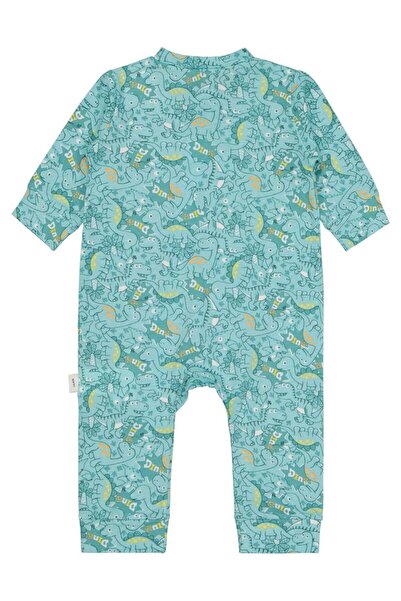 Civil Baby Dinosaur Printed 3-18 Months Jumpsuit - Green 3-6 Months