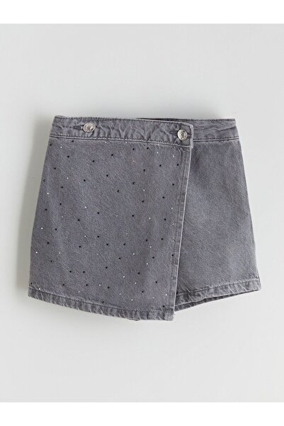 LC Waikiki Lcw Kids Stoned Girls Jean Shorts Skirt