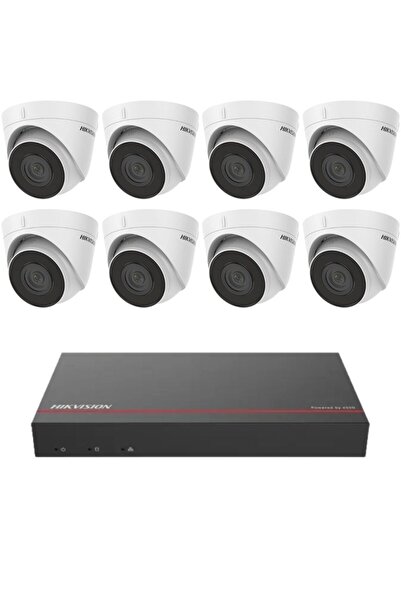 Hikvision sistem de supraveghere - 8 camere IP 2MP IR 30M, NVR PoE 8 canale, SSD 1TB preinstalat