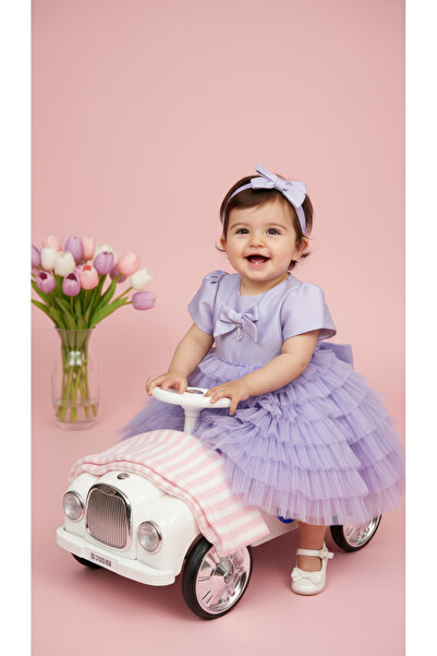 Jolanda Fiyonklu Tütü Bebek Elbise/ Kız Bebek Özel Gün & Doğum Günü Elbisesi