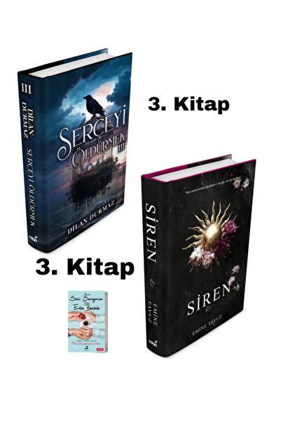 İndigo Kitap Siren 3 Ciltli, Serçeyi Öldürmek 3 Ciltli Emine Tavuz Dilan Durm...