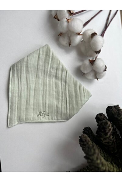 zemze %100 Pamuk Çift Katlı Müslin Kumaş Çıtçıtlı Bebek Salya Önlük & Fular