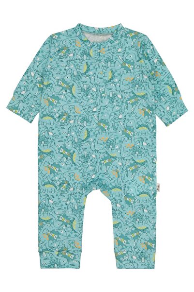 Civil Baby Dinosaur Printed 3-18 Months Jumpsuit - Green 3-6 Months
