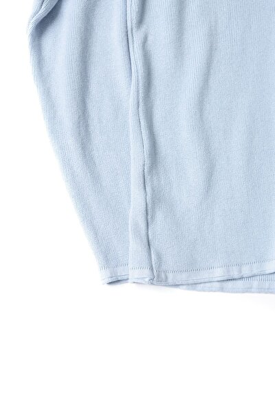 no7man Fareno Blue Sausage Collar Sweater