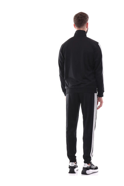 adidas 3STR TrackSuit Syah-Beyaz 3bantlı Eşofman Takımı