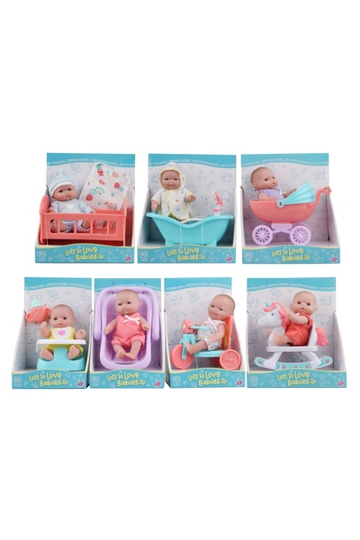 Lots To Love Babies دمية طفل مع ملحقات صغيرة - متنوعة