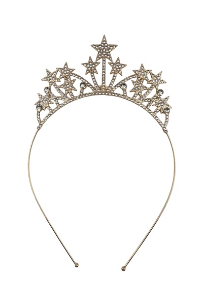 kidspartim Μεταλλική Πέτρα Πολυτελής Αστέρι Λεπτομερής Κορώνα Χρυσό