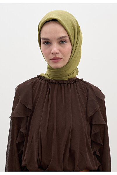 Fresh Cotton Viscose Scarf Khaki