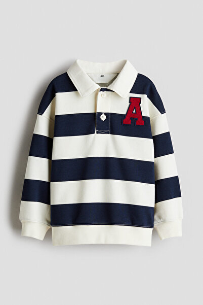 H&M Aplike Detaylı Rugby Tişörtü