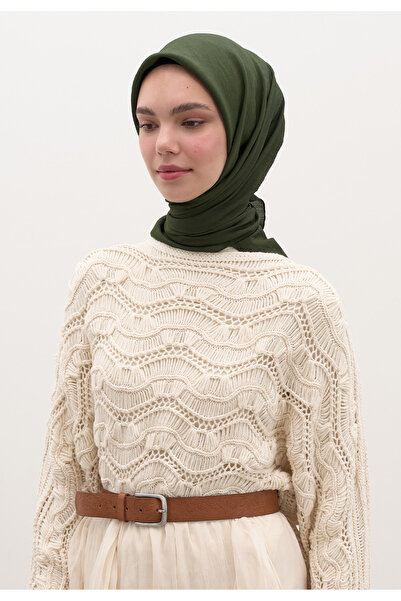 Fresh وشاح قطني فيسكوز زمردي