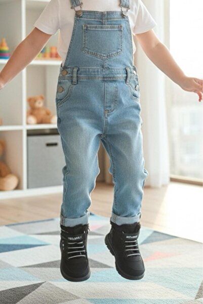 Oksit Solly Unisex Children's Boots with Fur Inside, Zipper and Straps