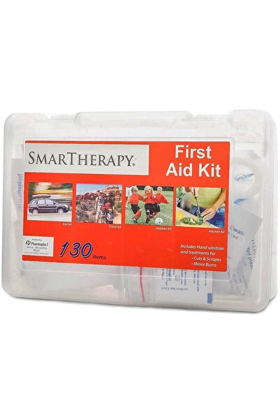 SMART THERAPY صندوق / حقيبة الاسعافات الاولية سمارت ثيرابي 130 قطعة للتعامل م...