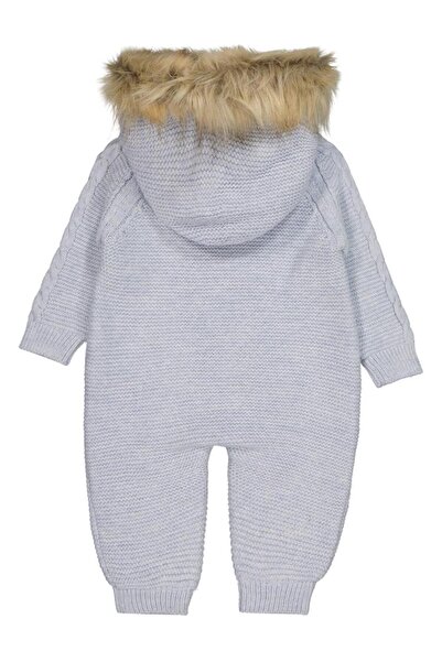 BEYBEK Hooded 3-12 Months Jumpsuit - Blue 3-6 Months