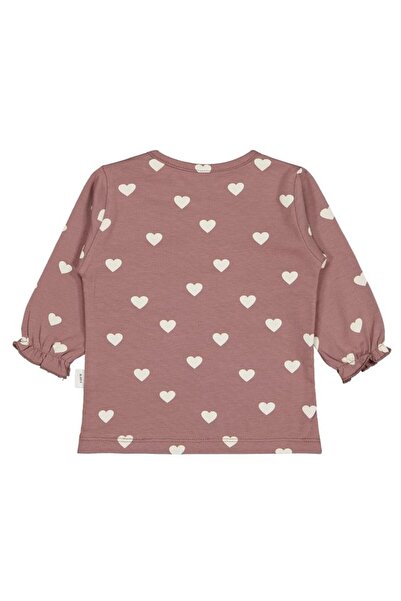 Civil Baby Heart Printed 6-18 Months Sweatshirt - Brown 18-24 Months
