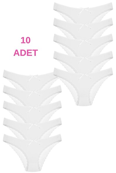 Newlilla 1101 Bikini Women's T. Lace 10-Piece Panties Pack