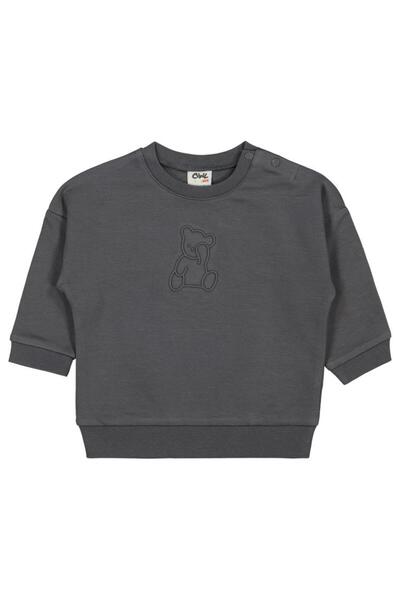Civil Baby Φούτερ με στάμπα Teddy 6-18 μηνών - Γκρι 18-24 μηνών