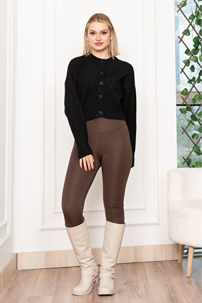 MissVina Zr Modal Trend Short Buttoned Blouse Cardigan 3549