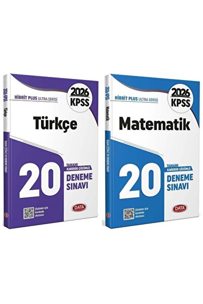 Data Yayınları Data 2026 KPSS Türkçe + Matematik Ultra 40 Deneme 2 li Set