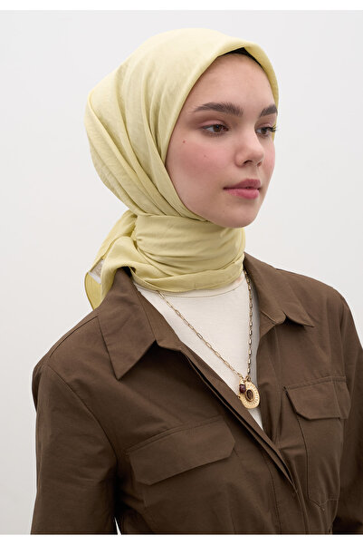 Fresh Cotton Viscose Scarf Butter