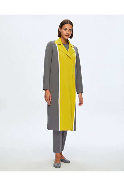 MISS DALIDA T24K-9025 İki Renkli Erkek Yaka Hırka OMERO-DARK GREY