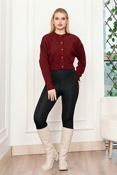 MissVina Zr Modal Trend Short Buttoned Blouse Cardigan 3549