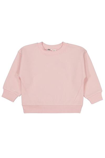 Civil Girls Düz 2-5 Yaş Sweatshirt - Pembe 2-3 Yaş