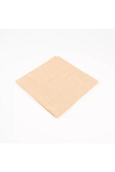 Hayrat Neşriyat Βαμβακερό κασκόλ με φλάμες (96x96 εκ. Χρυσό)