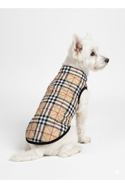 DOGİ&DOG Küçük Irk Karo Desenli Puf Kışlık Köpek Yeleği (1-11 KG)