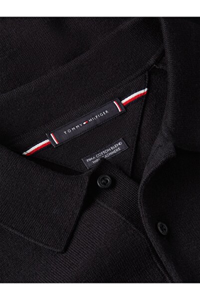 Tommy Hilfiger Erkek PIMA ORG CTN CASHMERE LS POLO MW0MW36519-THBDS