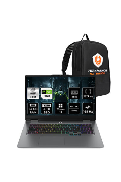 LENOVO LOQ i7-14700HX 64GB 4TB SSD RTX5070/8GB 115W FHD 17.3" W11P Gaming Lap...