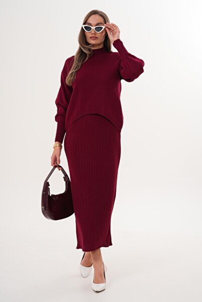 ŞİMAL Women's Knitwear Knitted Two-Piece Set 255050 -