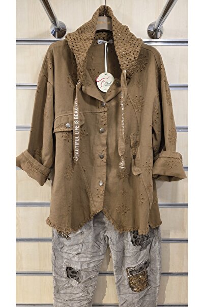 Park Moda Фино дънково яке с качулка