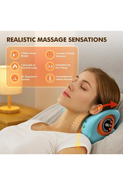 Generic Neck Massager 2025 – 3-in-1 Portable Massager with Heat & Stretch